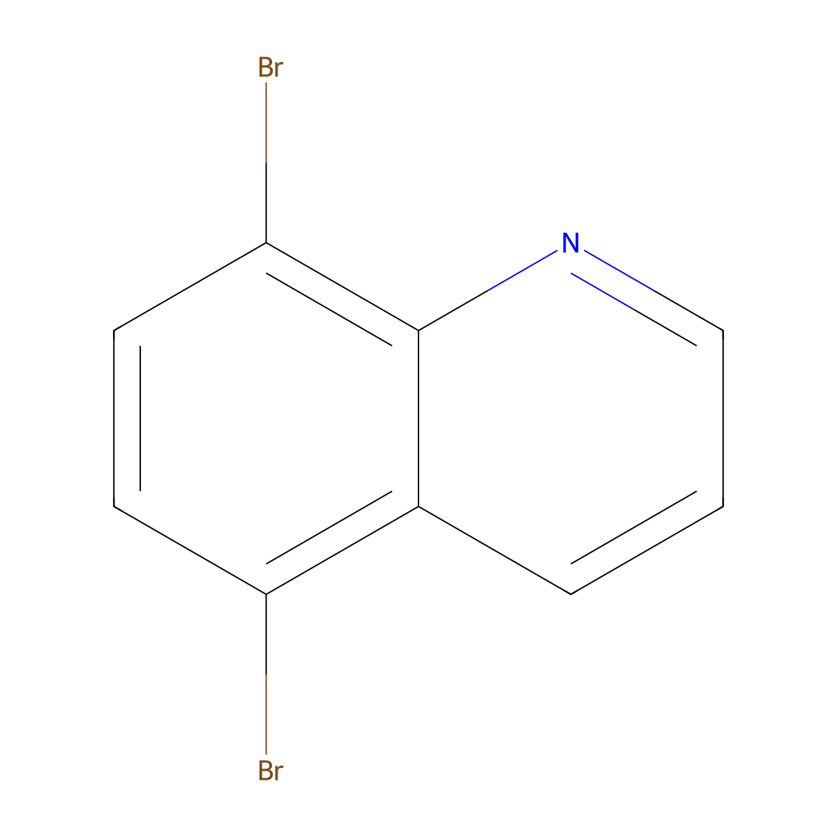 5,8-Dibromoquinoline molecular structure, CAS 81278-86-6
