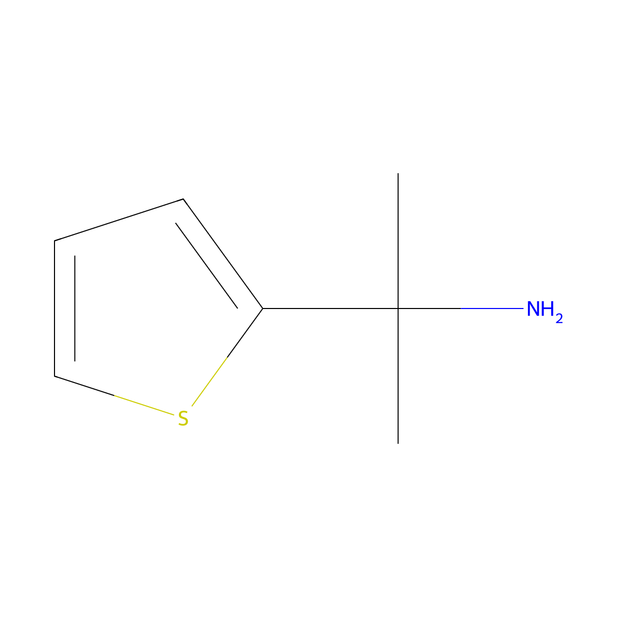 2-(Thiophen-2-yl)propan-2-amine molecular structure, CAS 81289-15-8