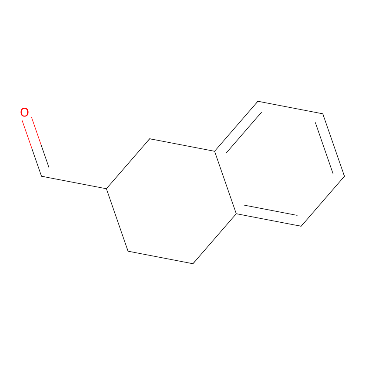 1,2,3,4-Tetrahydronaphthalene-2-carbaldehyde molecular structure, CAS 81292-68-4