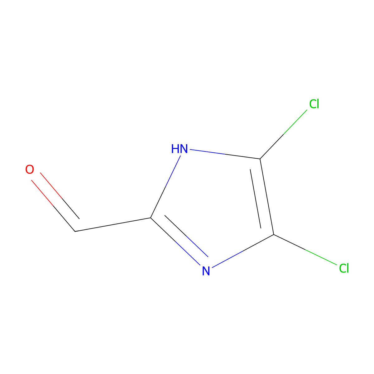 4,5-dichloro-1H-imidazole-2-carbaldehyde molecular structure, CAS 81293-97-2