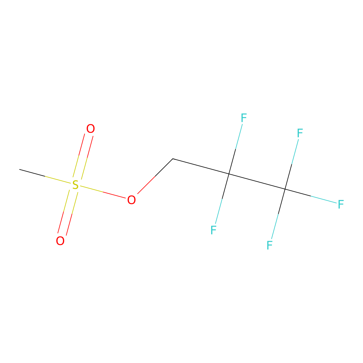 2,2,3,3,3-Pentafluoropropyl methanesulfonate molecular structure, CAS 813-31-0