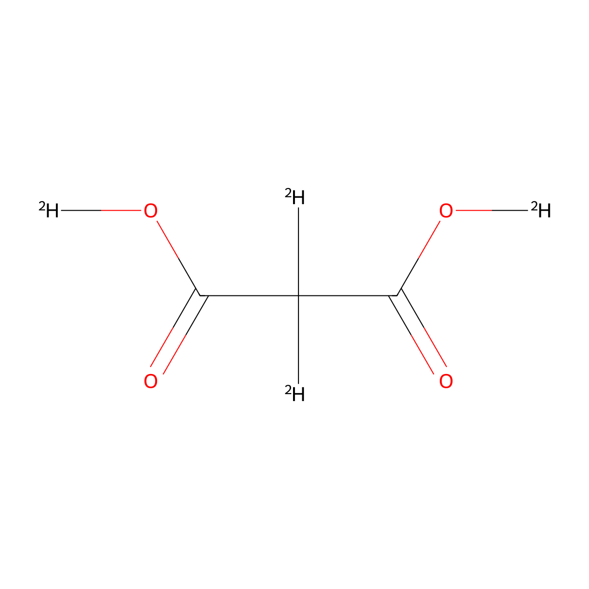 (2H2)Malonic (2H2)acid molecular structure, CAS 813-56-9