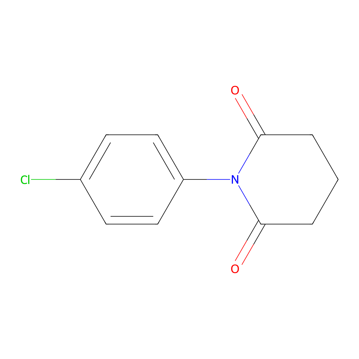 N-(4-Chlorophenyl)glutarimide molecular structure, CAS 81305-70-6