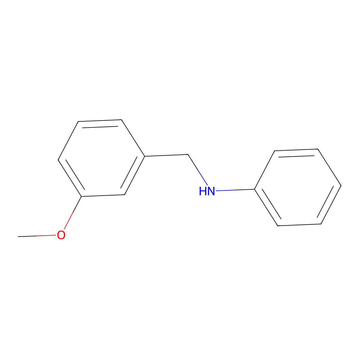 N-(3-Methoxybenzyl)aniline molecular structure, CAS 81308-21-6