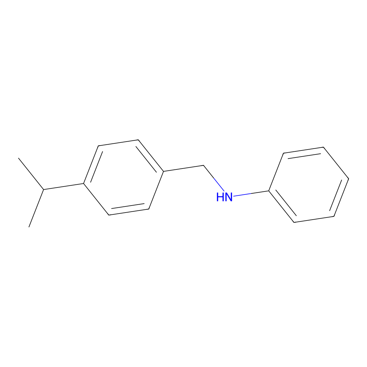 N-(4-Isopropylbenzyl)aniline molecular structure, CAS 81308-22-7
