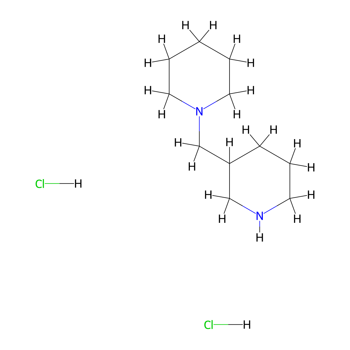 3-(Piperidin-1-ylmethyl)piperidine dihydrochloride molecular structure, CAS 81310-57-8