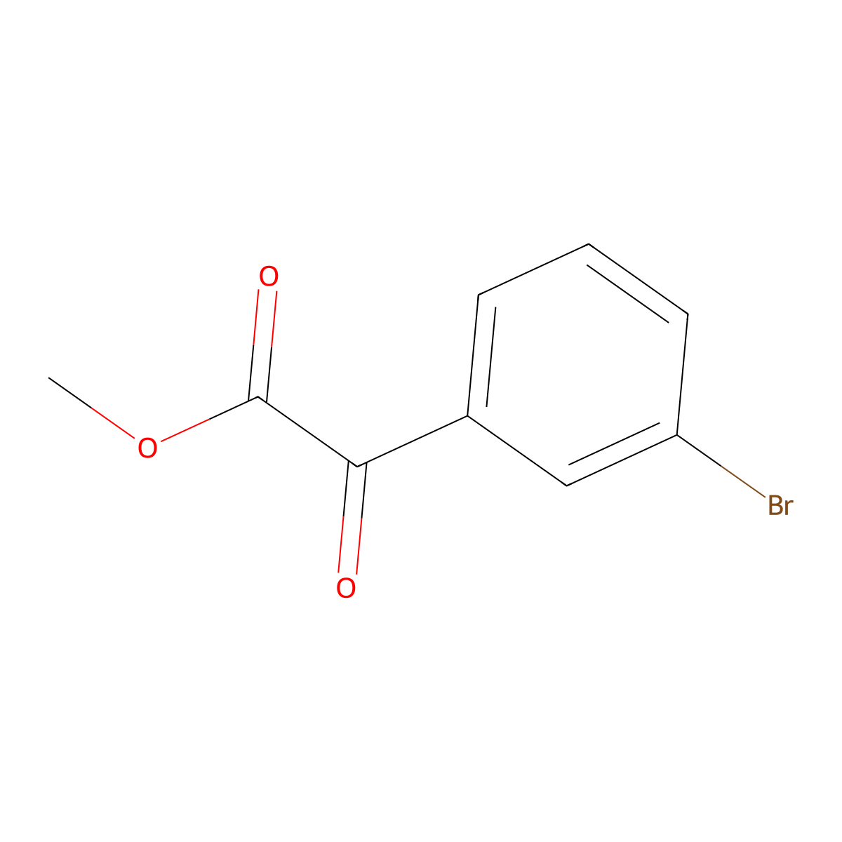 Methyl 2-(3-bromophenyl)-2-oxoacetate molecular structure, CAS 81316-36-1