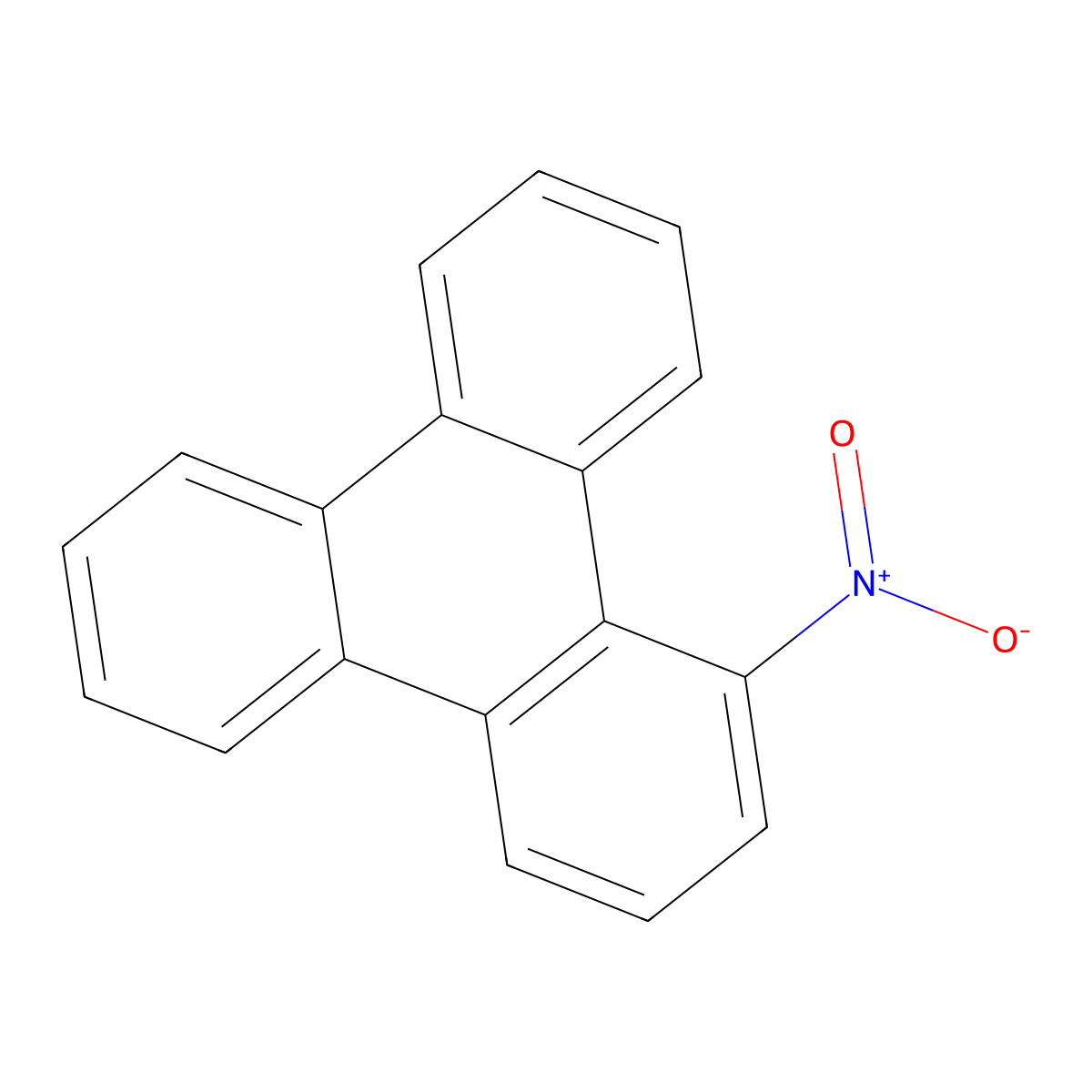 Triphenylene, 1-nitro- molecular structure, CAS 81316-78-1