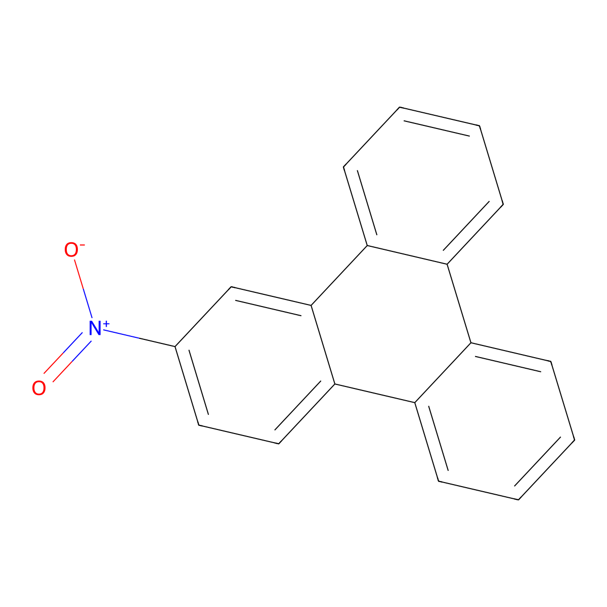 Triphenylene, 2-nitro- molecular structure, CAS 81316-79-2