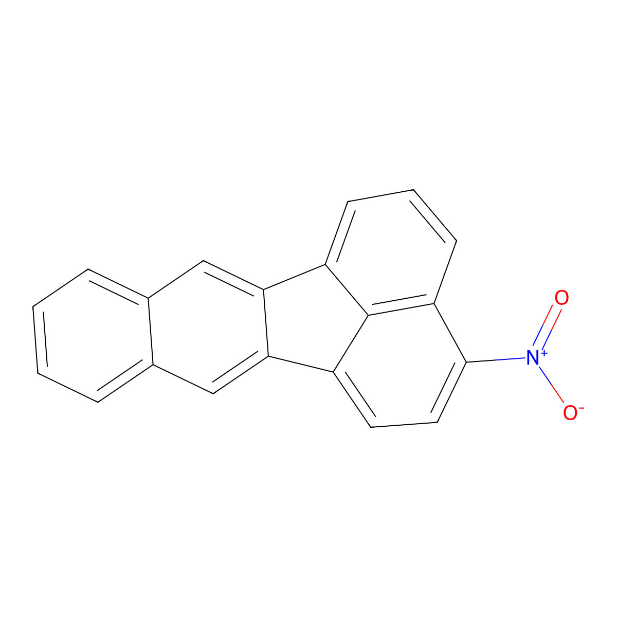 Benzo(k)fluoranthene, 3-nitro- molecular structure, CAS 81316-80-5