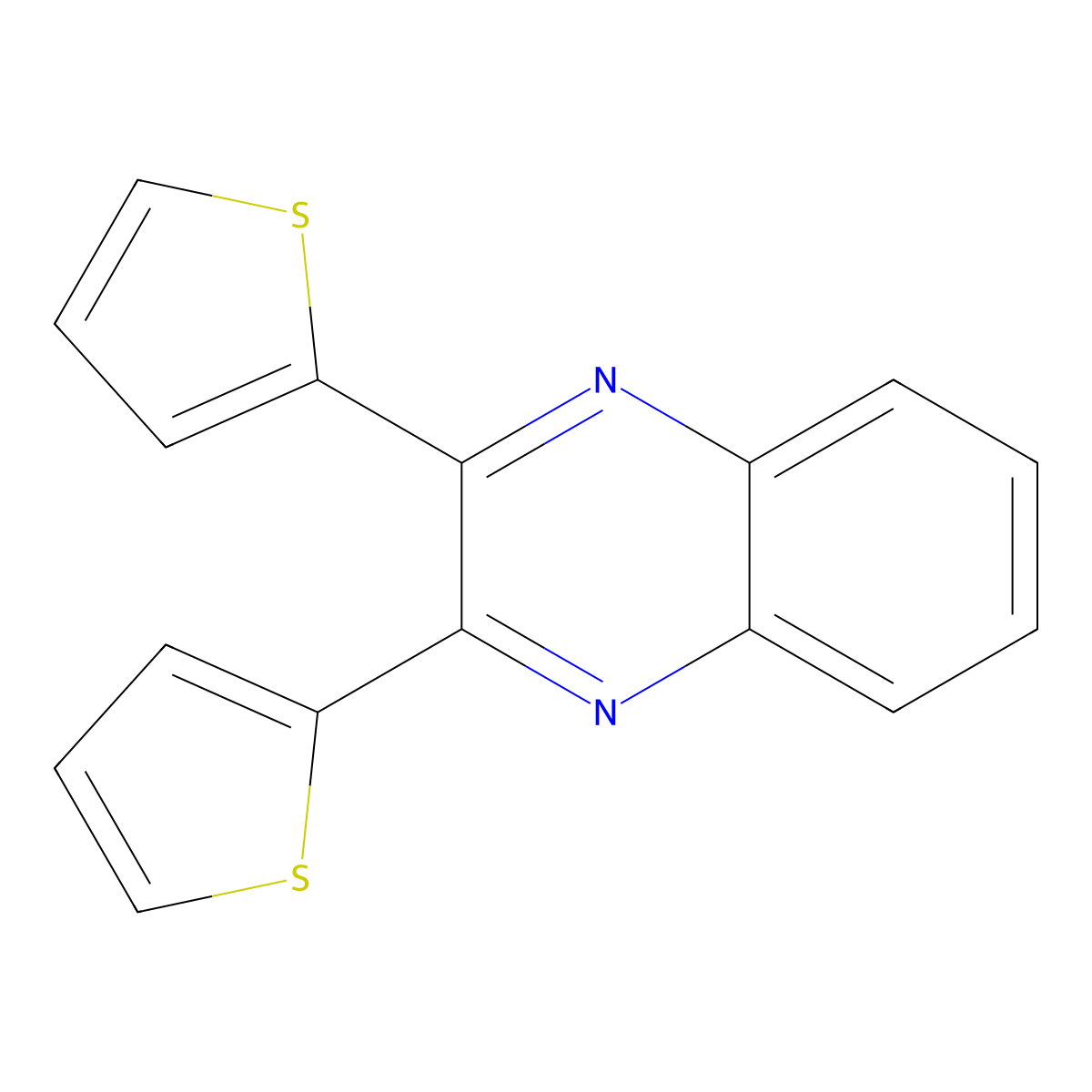 2,3-DI-(2-Thienyl)quinoxaline molecular structure, CAS 81321-98-4