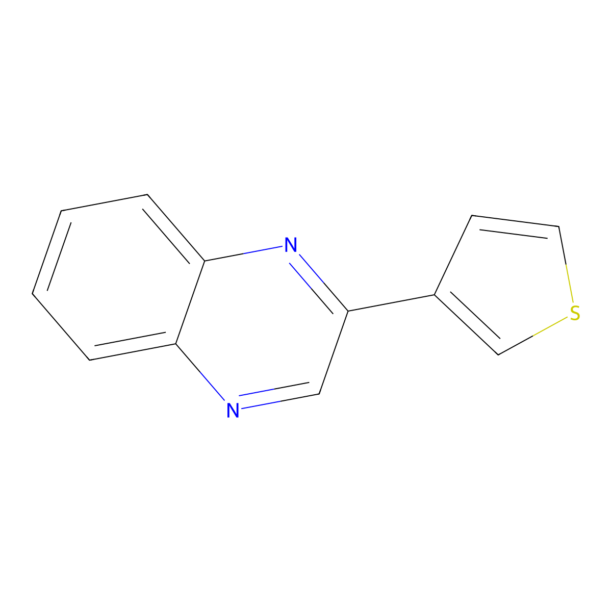 2-Thiophen-3-ylquinoxaline molecular structure, CAS 81321-99-5