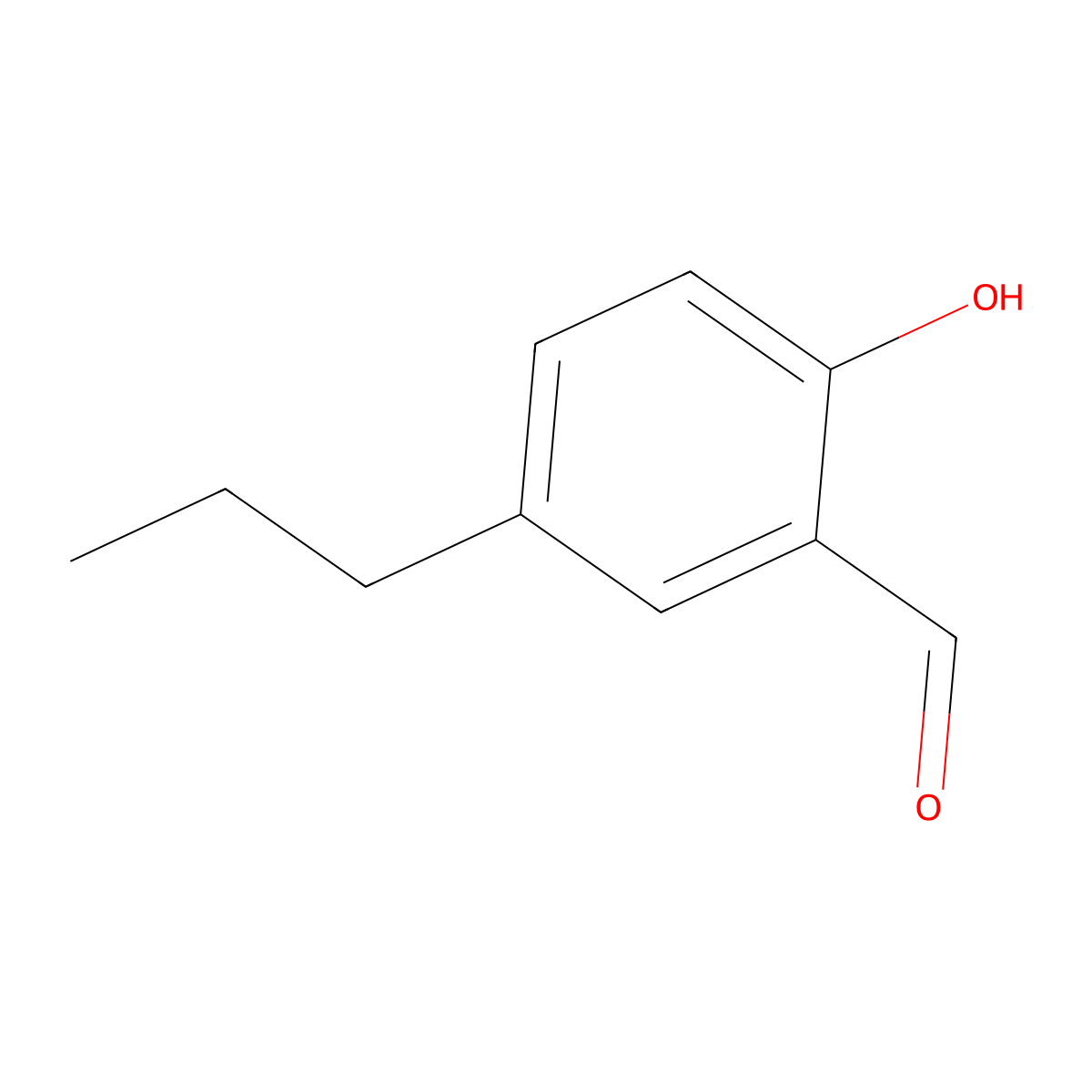 2-Hydroxy-5-propylbenzaldehyde molecular structure, CAS 81323-69-5