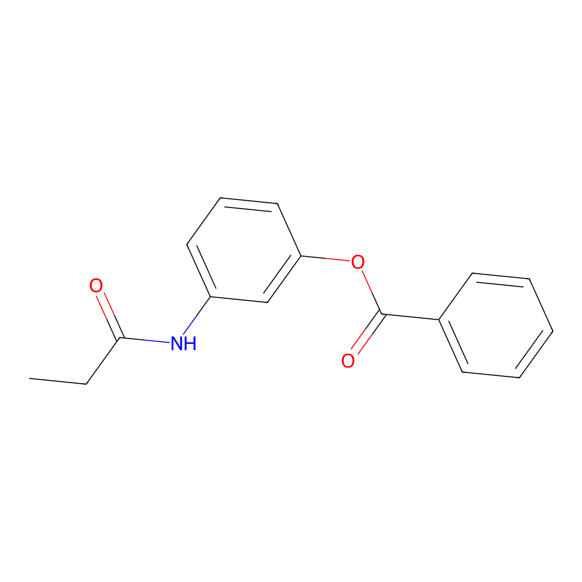 3-(Propanoylamino)phenyl benzoate molecular structure, CAS 81324-45-0