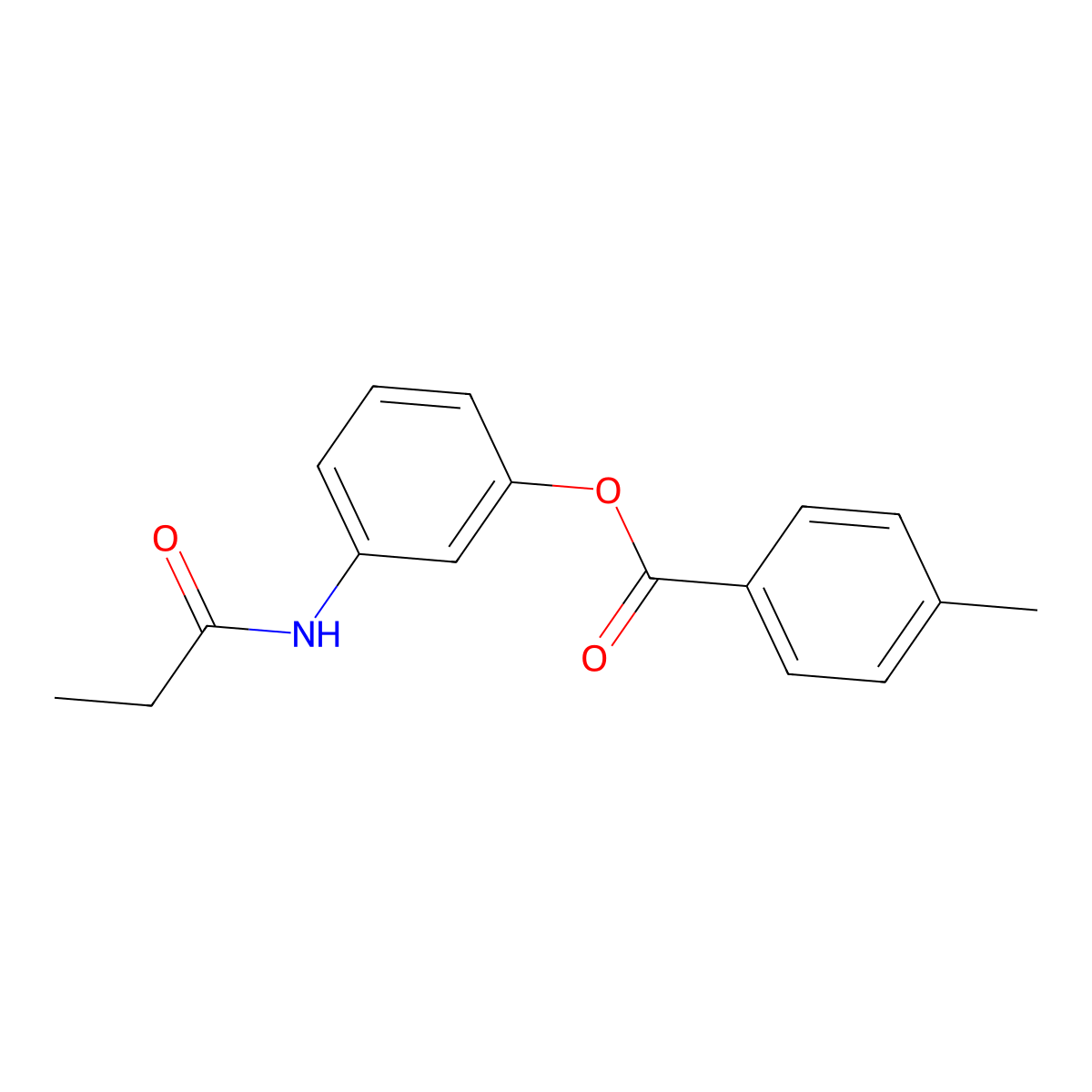 3-(Propionylamino)phenyl 4-methylbenzoate molecular structure, CAS 81324-46-1