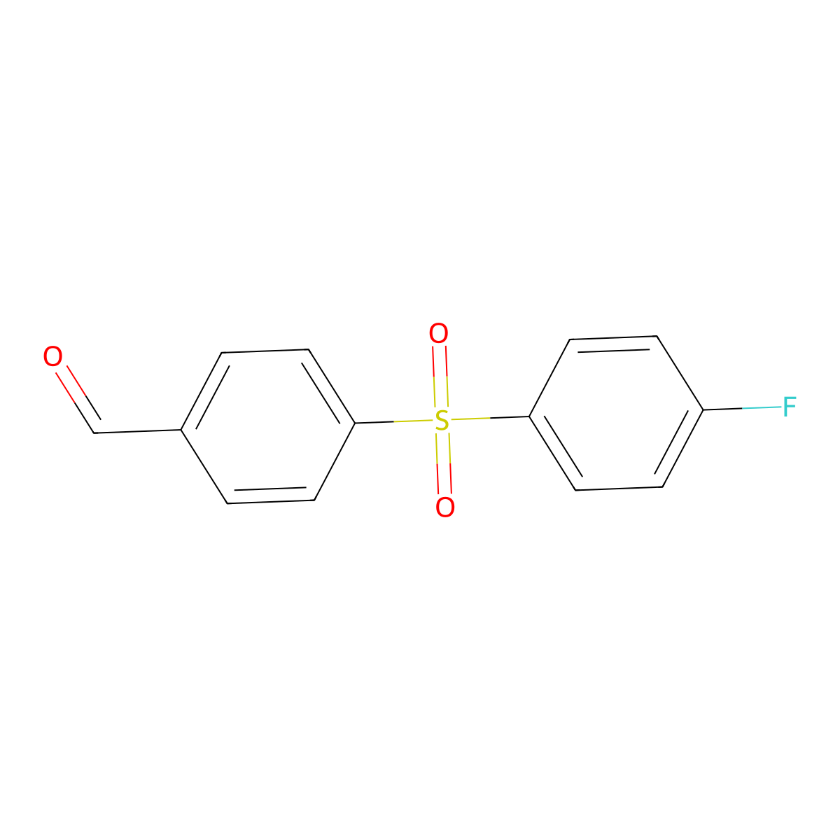 4-[(4-Fluorophenyl)sulfonyl]benzaldehyde molecular structure, CAS 81326-26-3