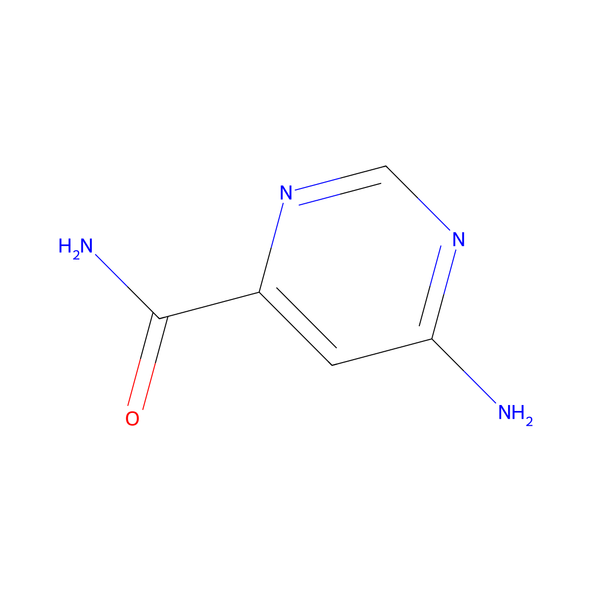 6-Aminopyrimidine-4-carboxamide molecular structure, CAS 81333-07-5