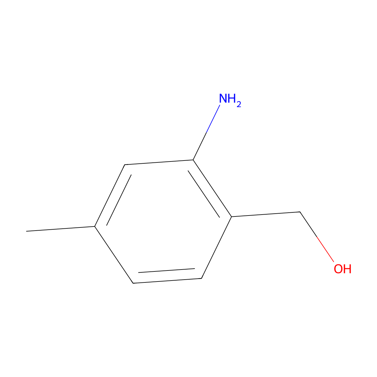 (2-Amino-4-methylphenyl)methanol molecular structure, CAS 81335-87-7