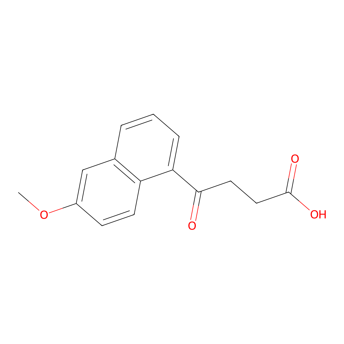 4-(6-Methoxynaphthalen-1-yl)-4-oxobutanoic acid molecular structure, CAS 81336-20-1
