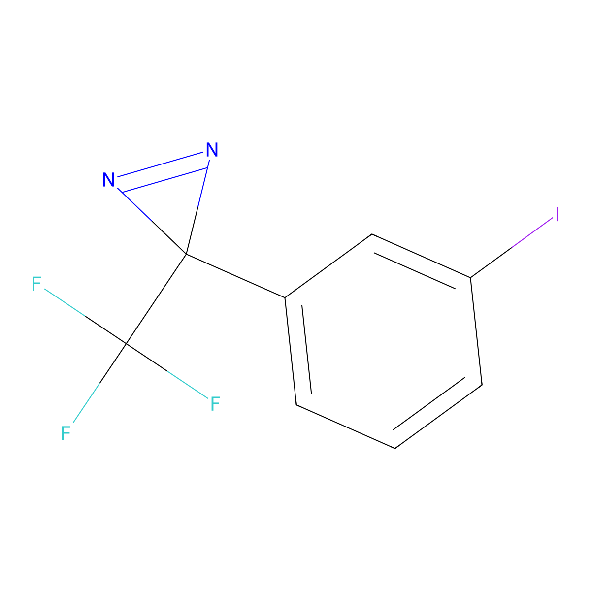 3-(Trifluoromethyl)-3-(3-iodophenyl)diazirine molecular structure, CAS 81340-56-9