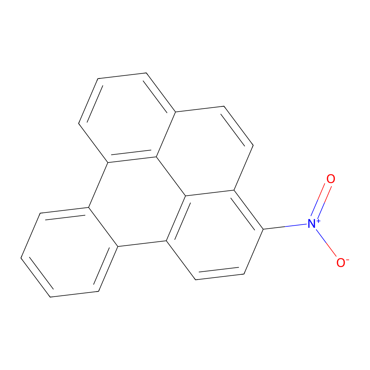 3-Nitrobenzo(e)pyrene molecular structure, CAS 81340-58-1