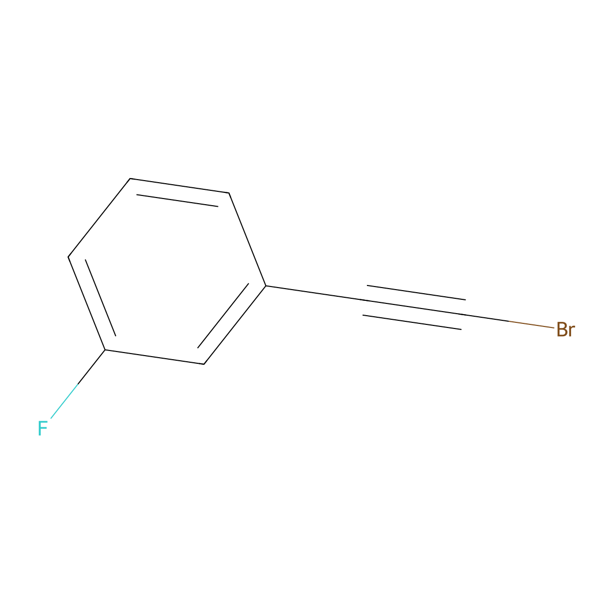 1-(2-Bromoethynyl)-3-fluorobenzene molecular structure, CAS 813414-83-4
