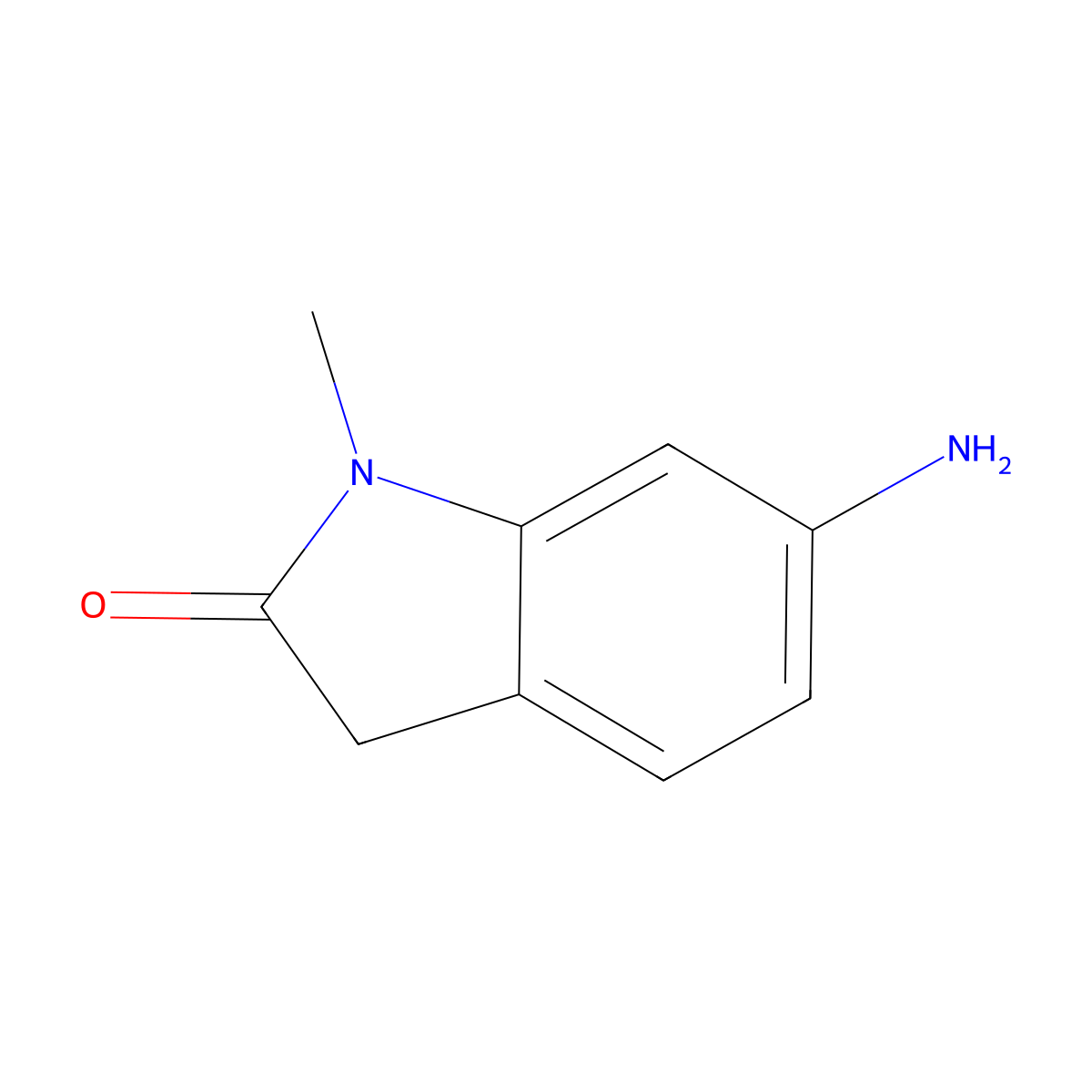6-Amino-1-methyl-2-oxoindoline molecular structure, CAS 813424-16-7