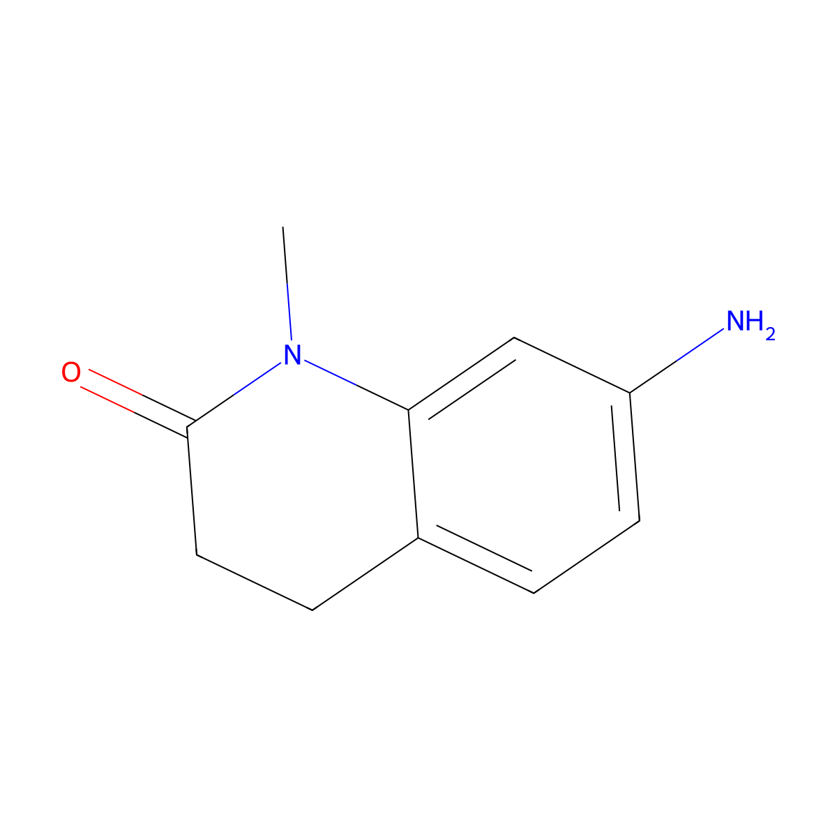7-amino-1-methyl-3,4-dihydroquinolin-2(1H)-one molecular structure, CAS 813424-19-0