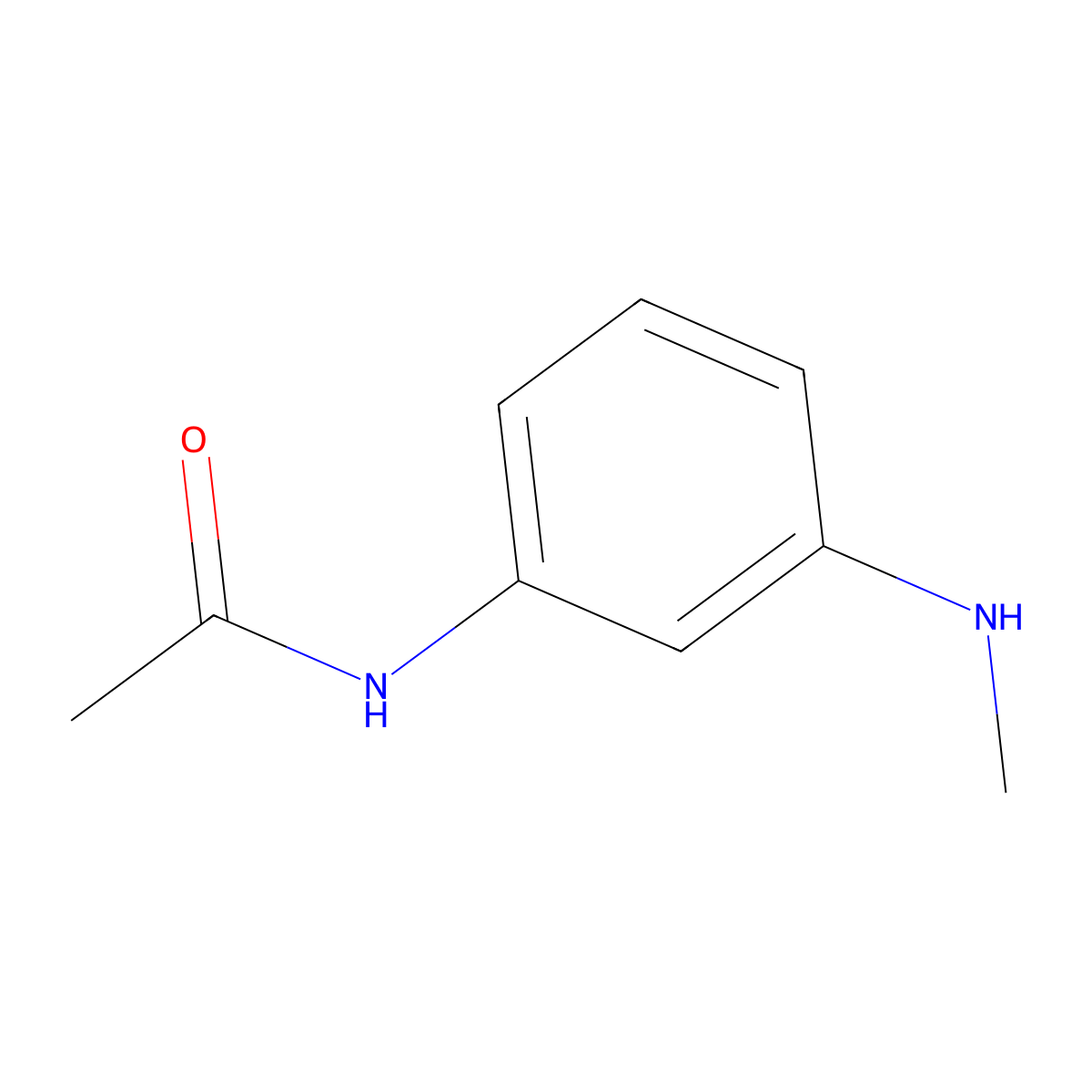 N-[3-(methylamino)phenyl]acetamide molecular structure, CAS 813425-43-3