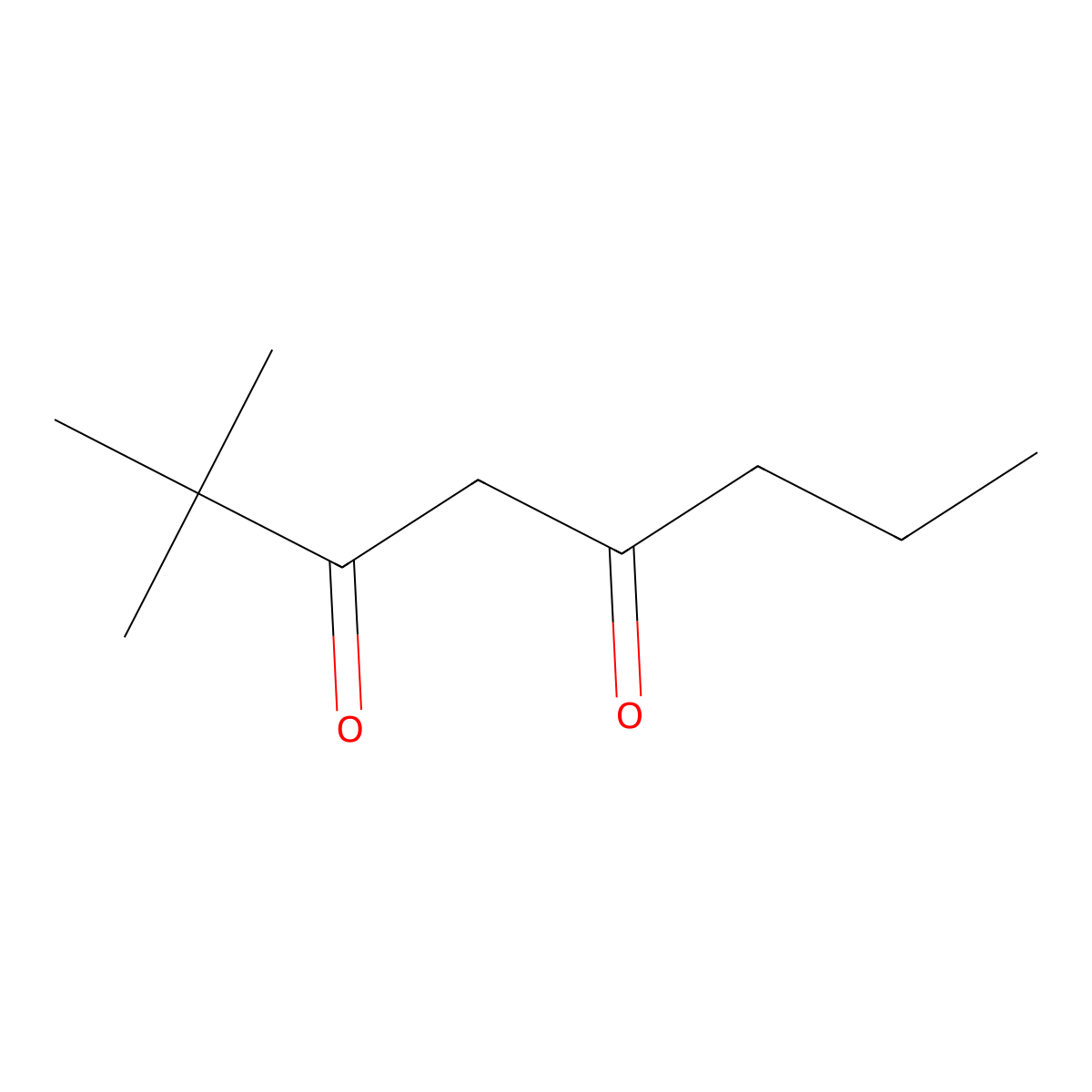 2,2-Dimethyloctane-3,5-dione molecular structure, CAS 813426-54-9