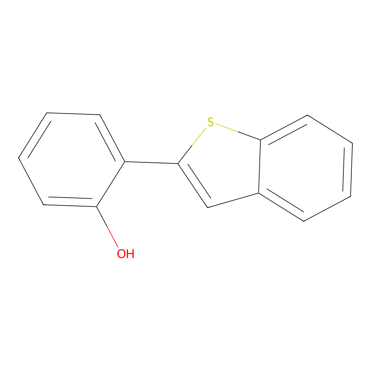 2-[Benzo(b)thiophen-2-yl]phenol molecular structure, CAS 81344-85-6