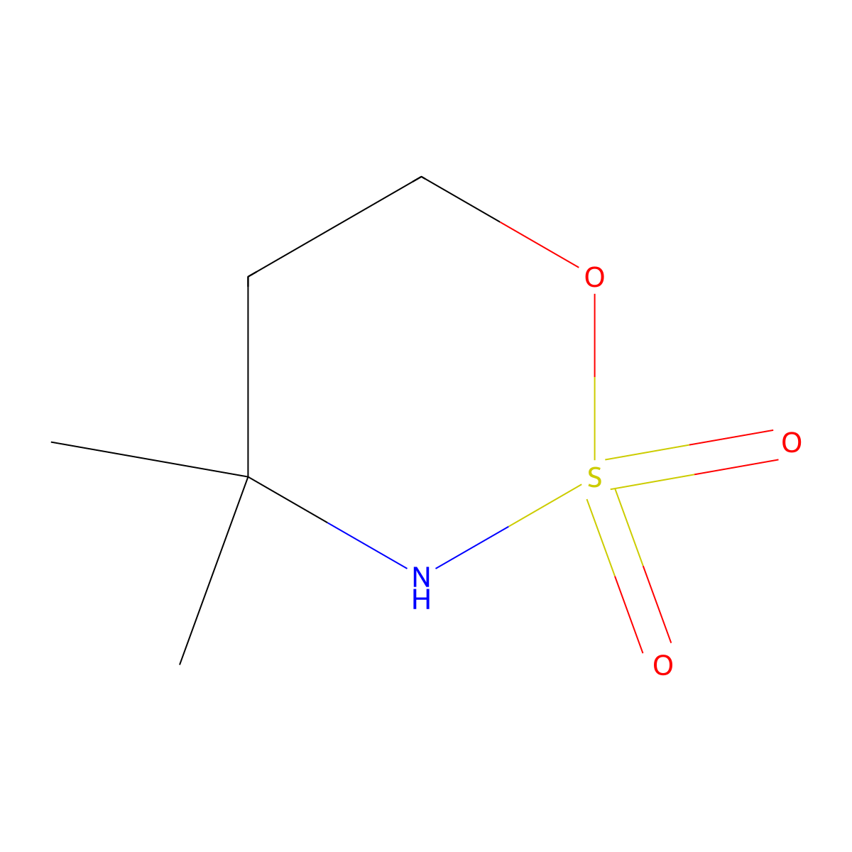 4,4-Dimethyl-[1,2,3]oxathiazinane 2,2-dioxide molecular structure, CAS 813440-67-4