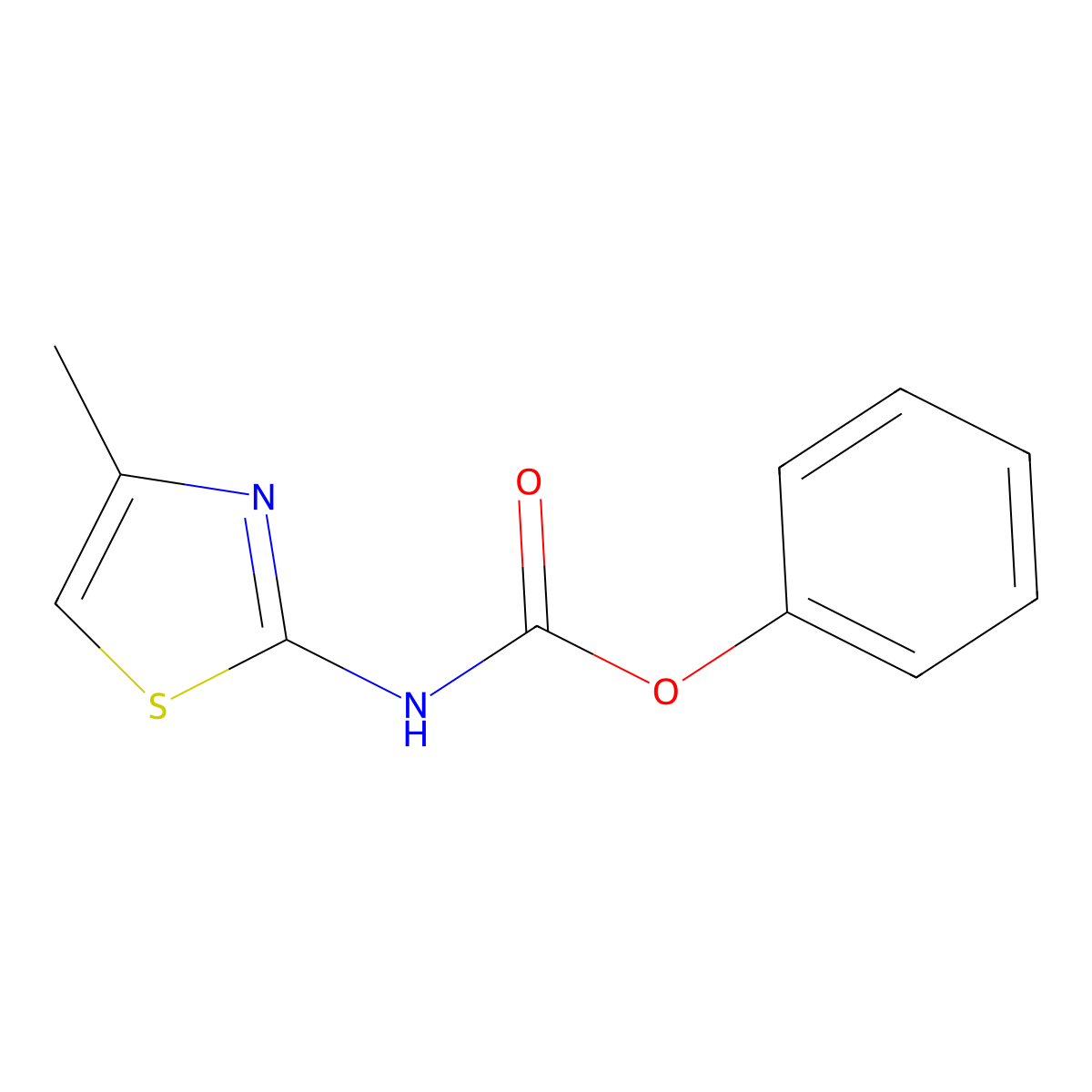 Phenyl (4-methylthiazol-2-yl)carbamate molecular structure, CAS 813445-31-7