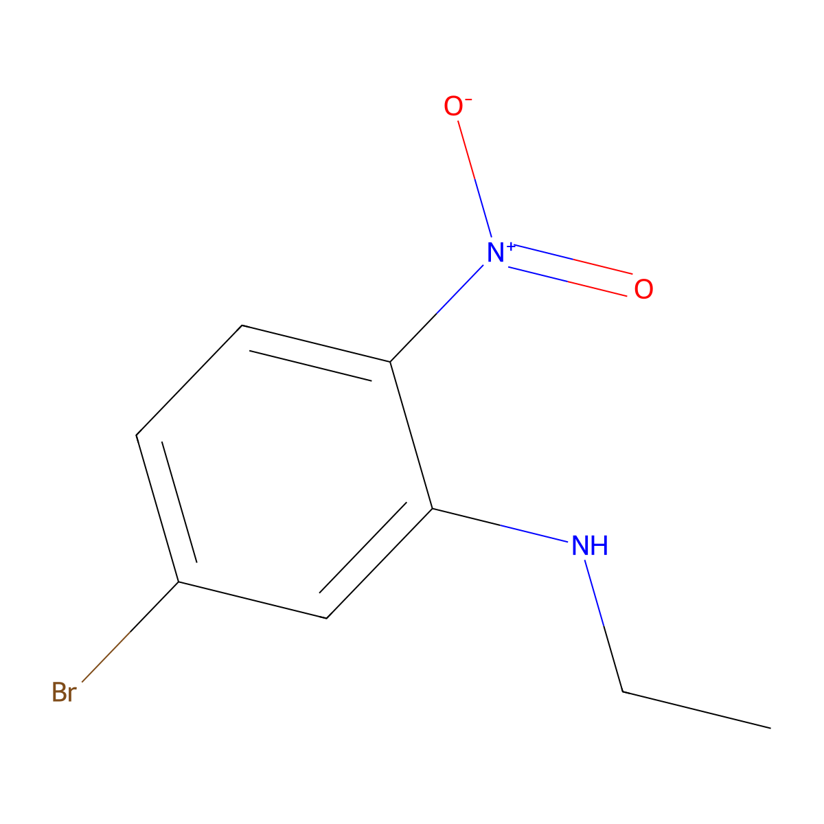 5-Bromo-N-ethyl-2-nitroaniline molecular structure, CAS 813448-98-5