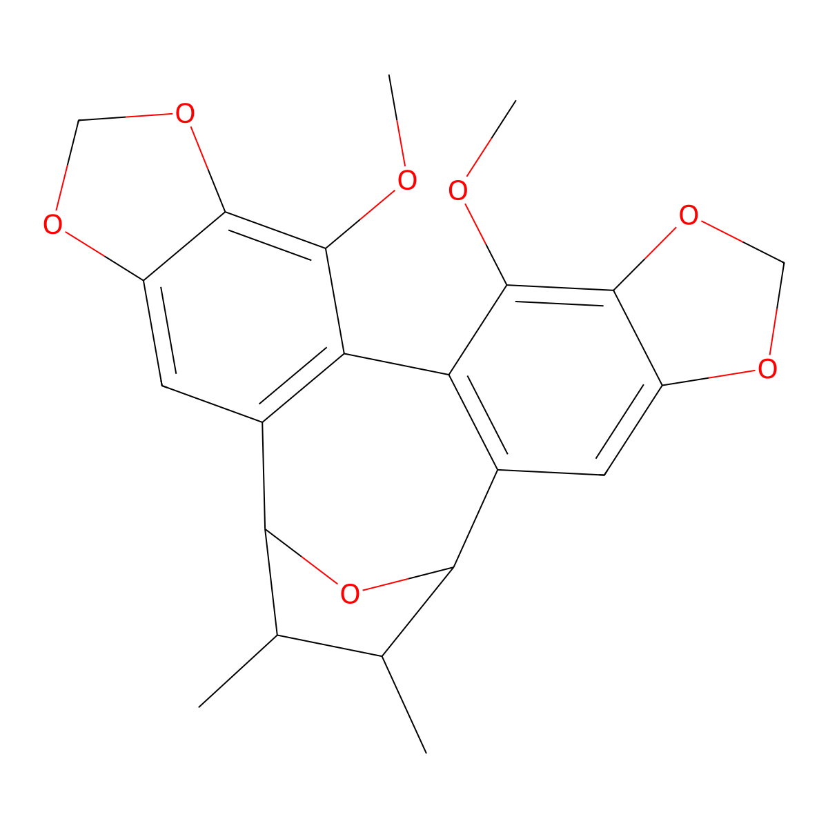 Schisandrin C epoxide molecular structure, CAS 81345-36-0