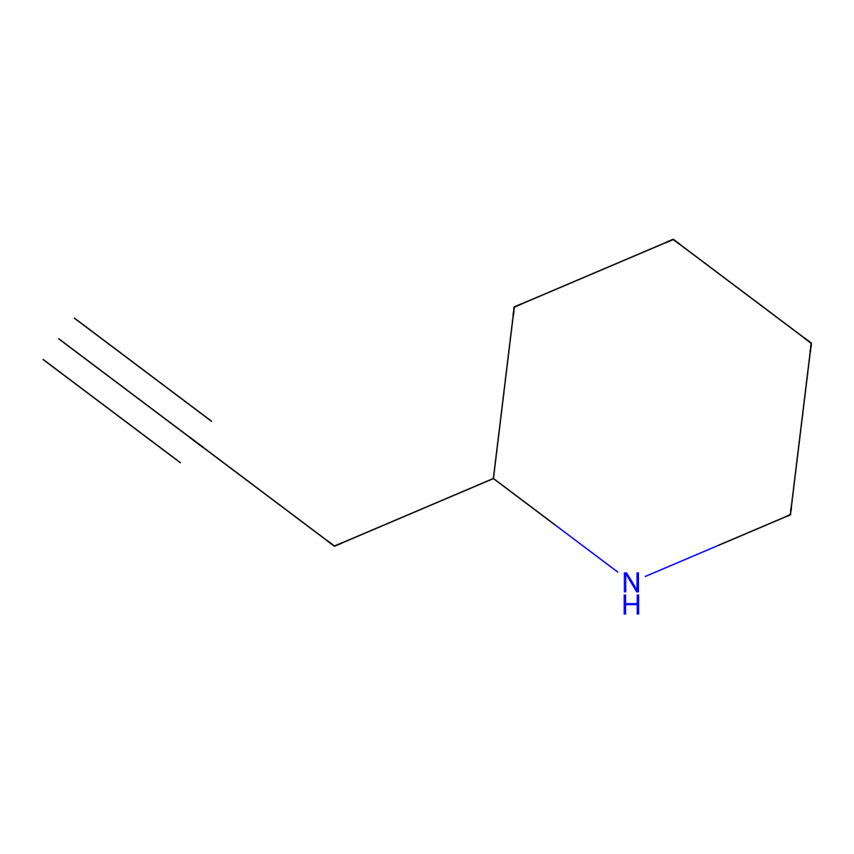 2-(2-Propyn-1-YL)-piperidine molecular structure, CAS 813460-13-8