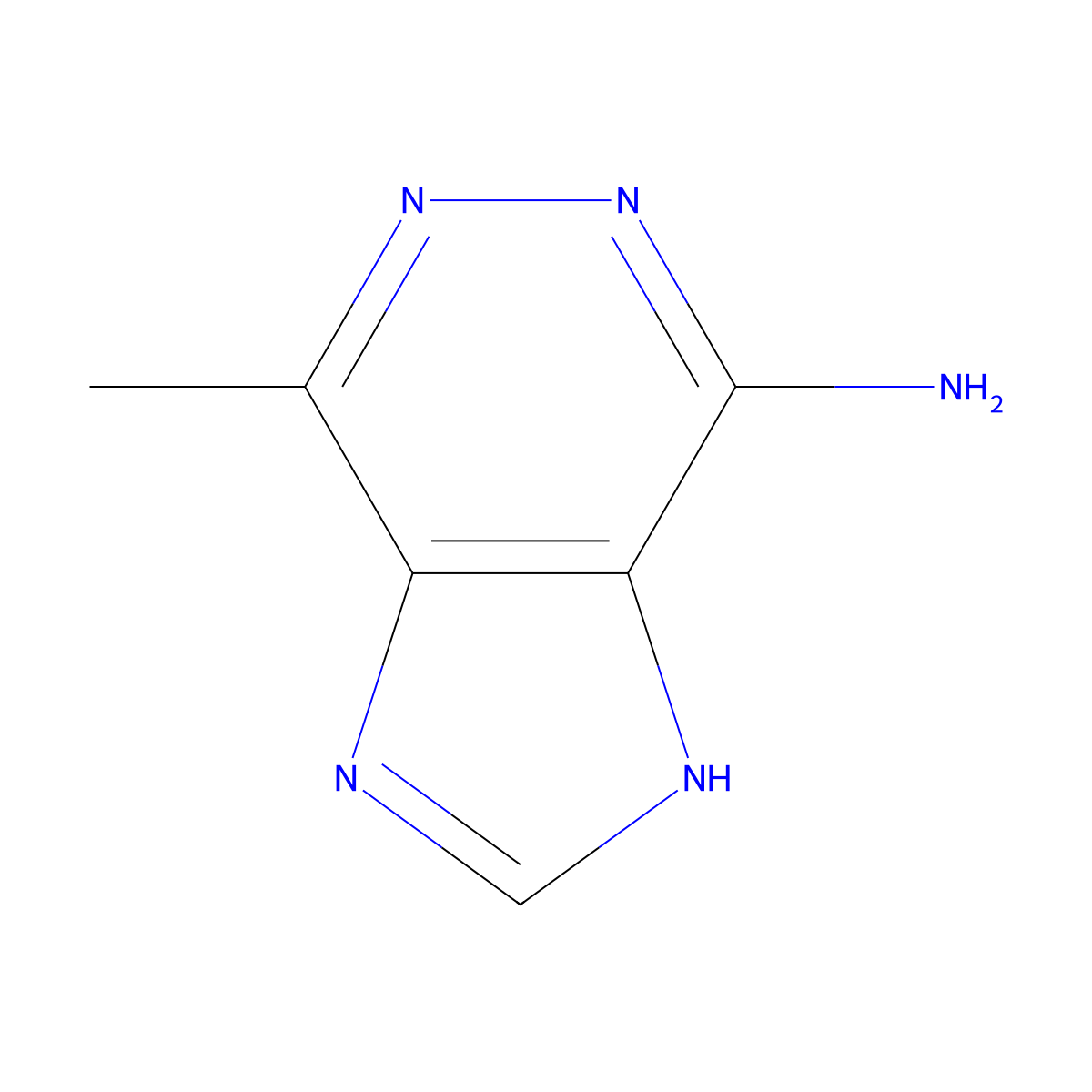 7-Methyl-1H-imidazo[4,5-d]pyridazin-4-amine molecular structure, CAS 813462-82-7