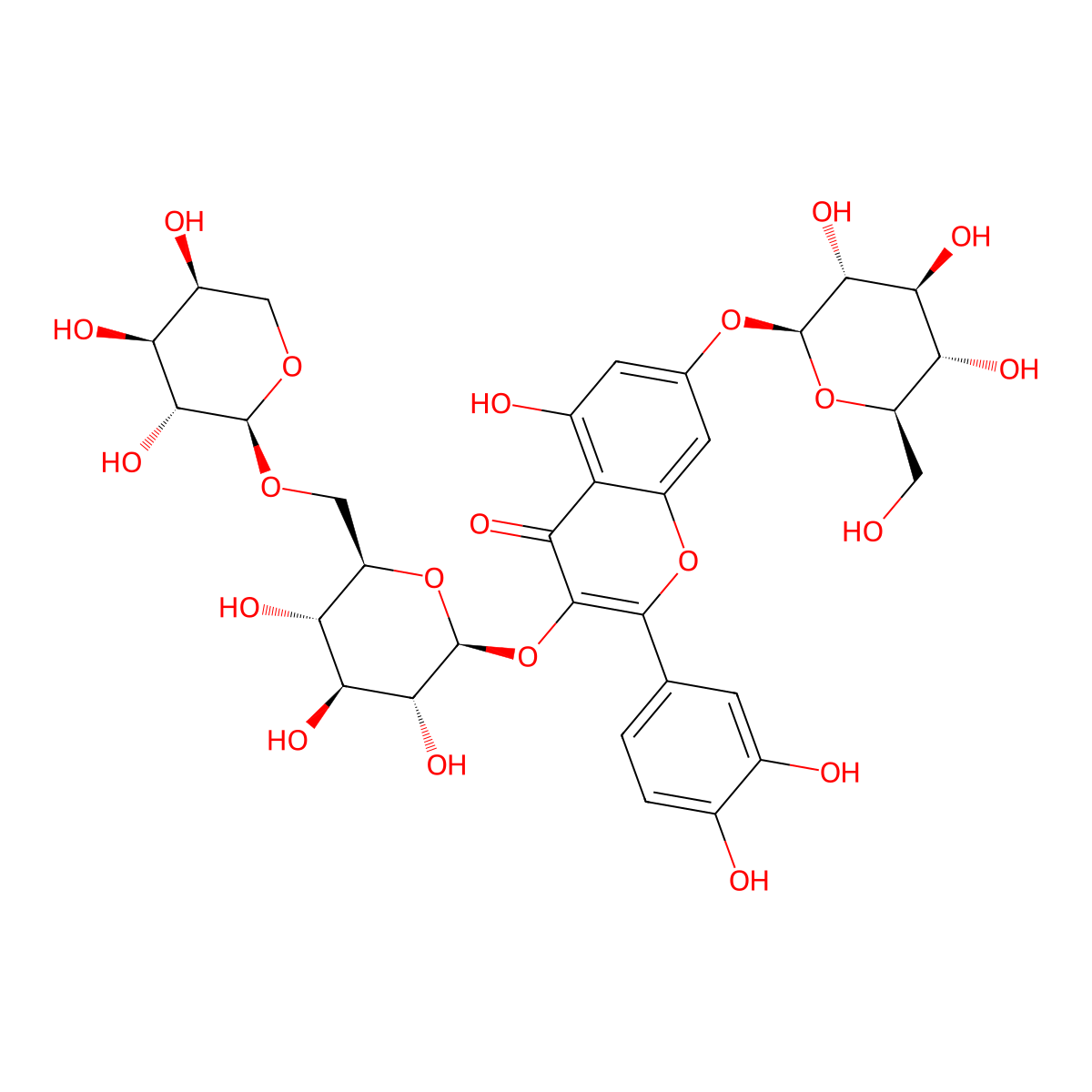 Peltatoside 7-O-beta-glucopyranoside molecular structure, CAS 813466-12-5