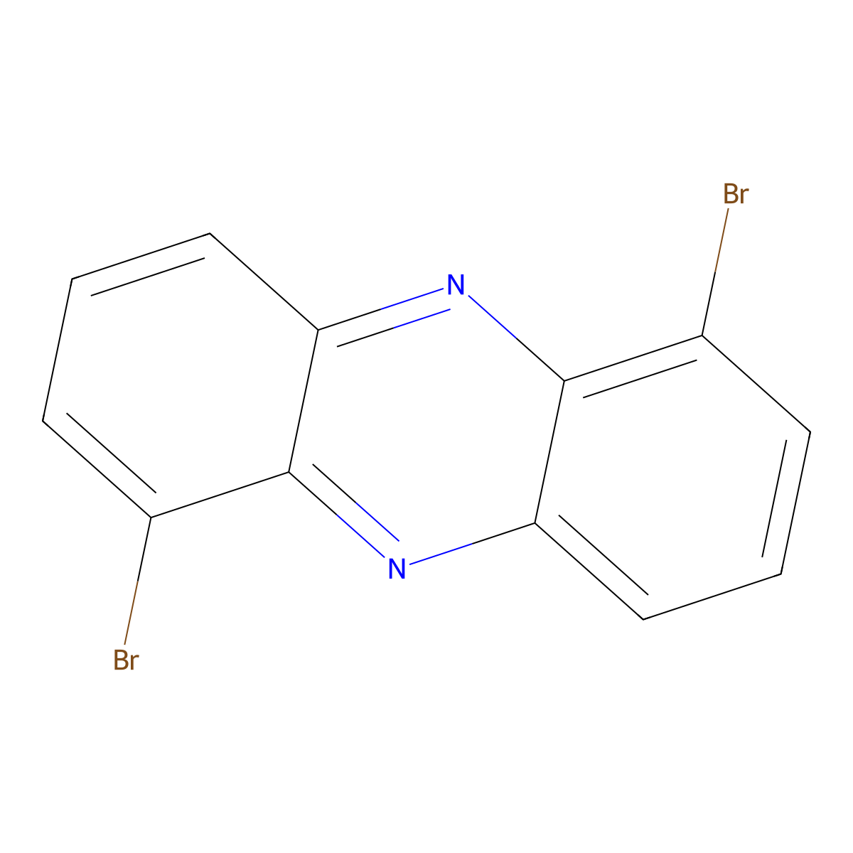 1,6-Dibromophenazine molecular structure, CAS 81353-56-2