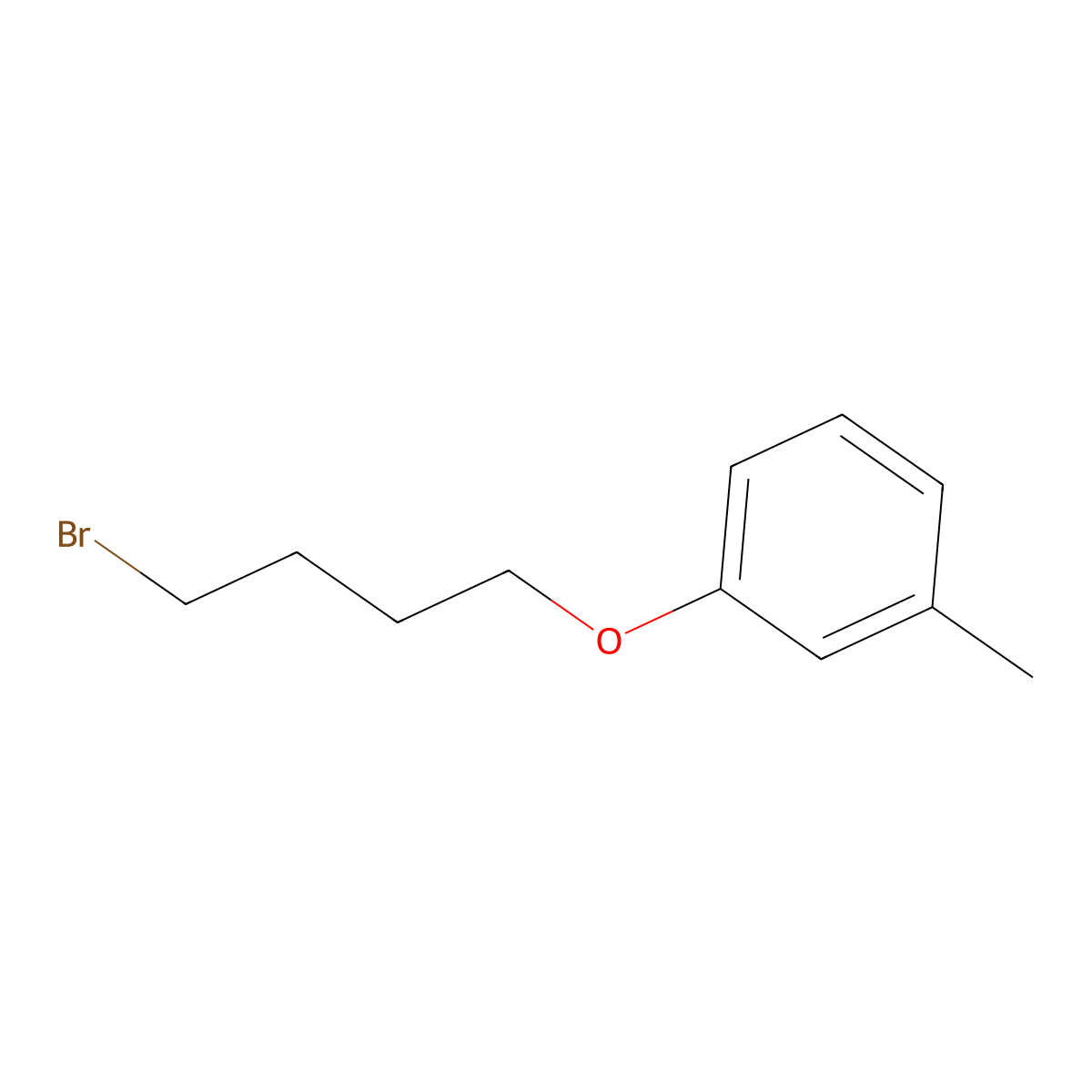 1-(4-Bromobutoxy)-3-methylbenzene molecular structure, CAS 81368-22-1