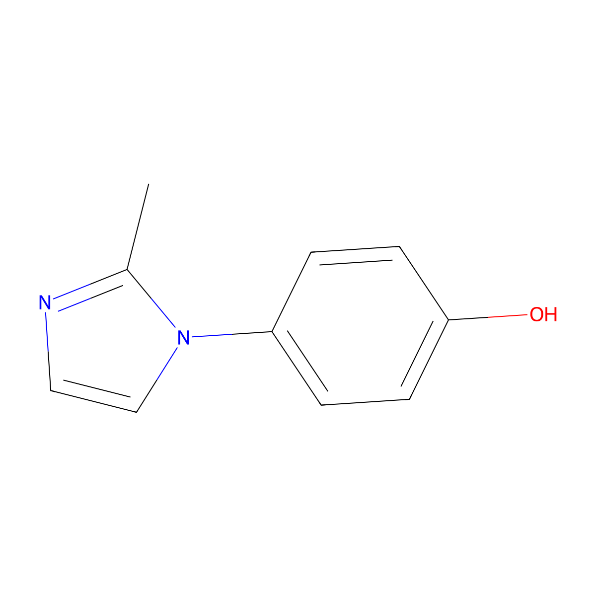4-(2-Methyl-1H-imidazol-1-YL)phenol molecular structure, CAS 81376-54-7