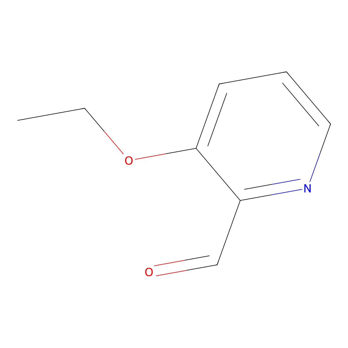 3-Ethoxypicolinaldehyde molecular structure, CAS 81376-84-3
