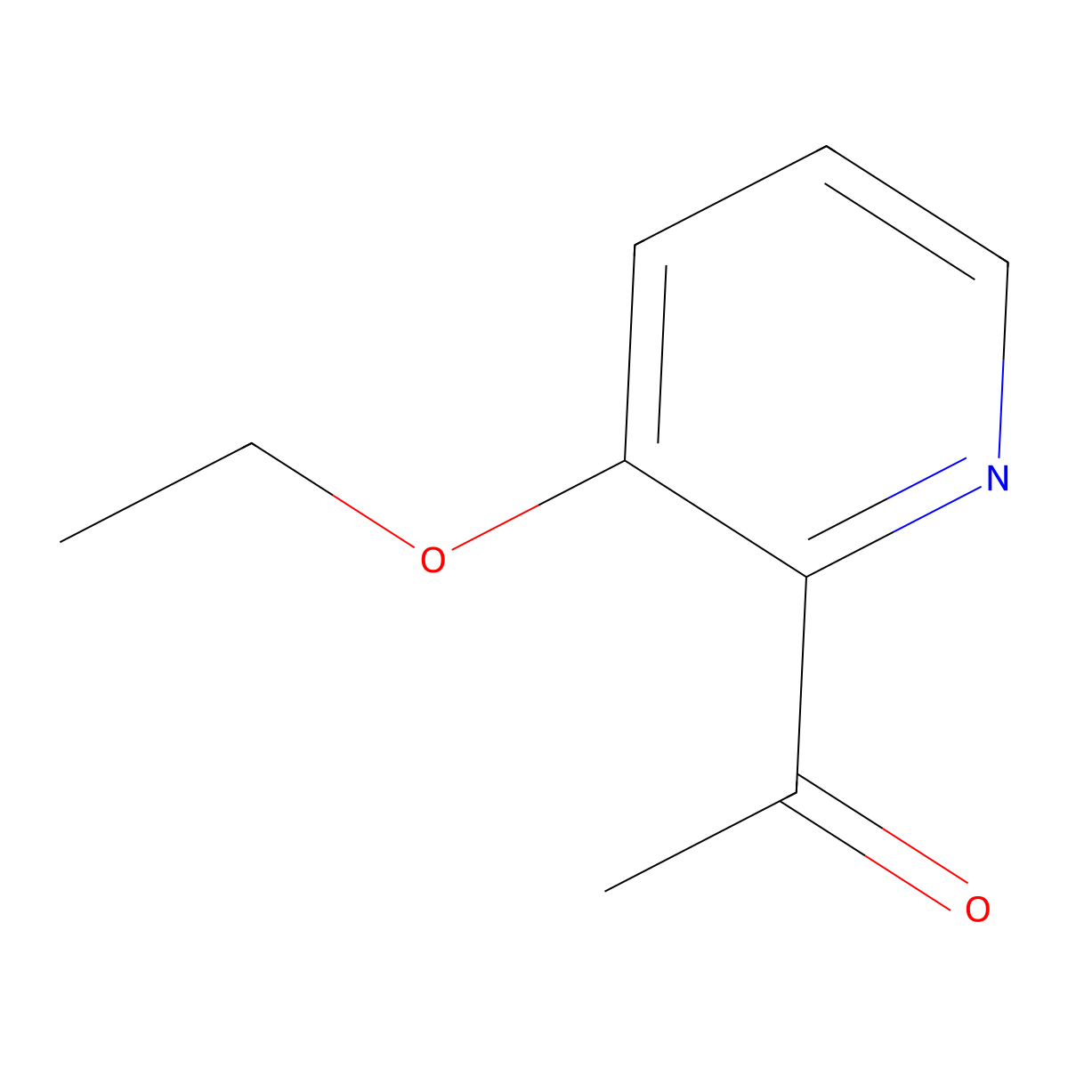 1-(3-Ethoxypyridin-2-yl)ethanone molecular structure, CAS 81376-88-7
