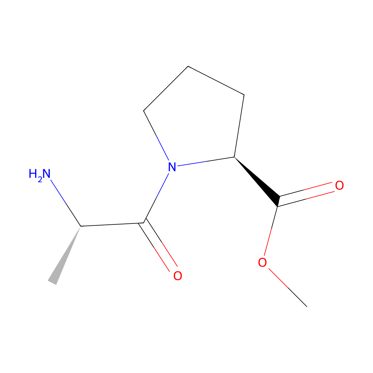 L-Alanyl-L-proline methyl ester molecular structure, CAS 81377-00-6