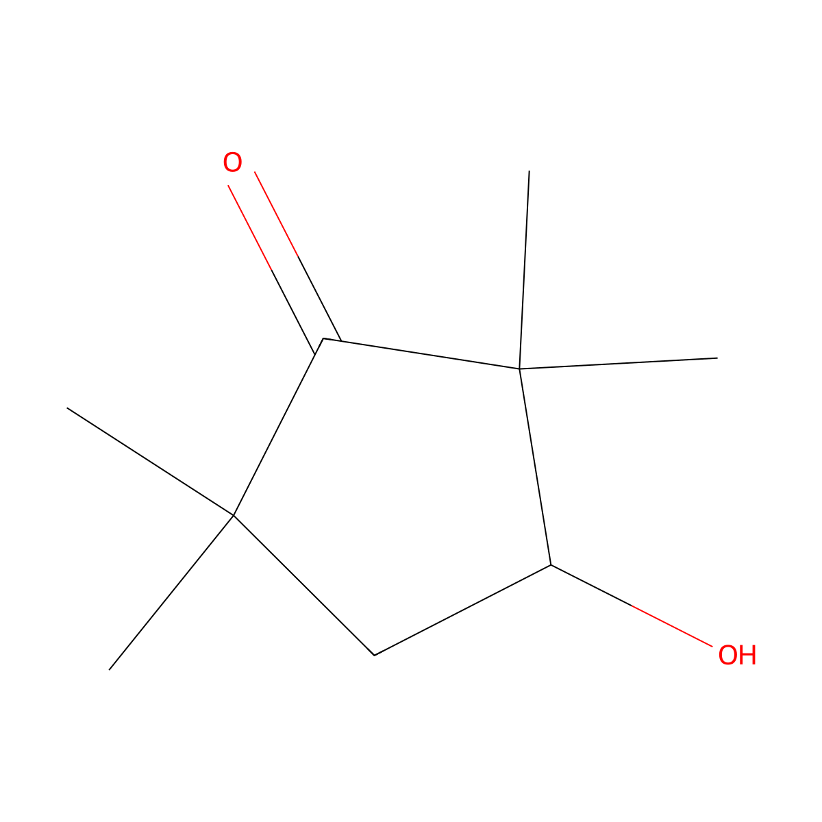 3-Hydroxy-2,2,5,5-tetramethylcyclopentan-1-one molecular structure, CAS 81396-35-2