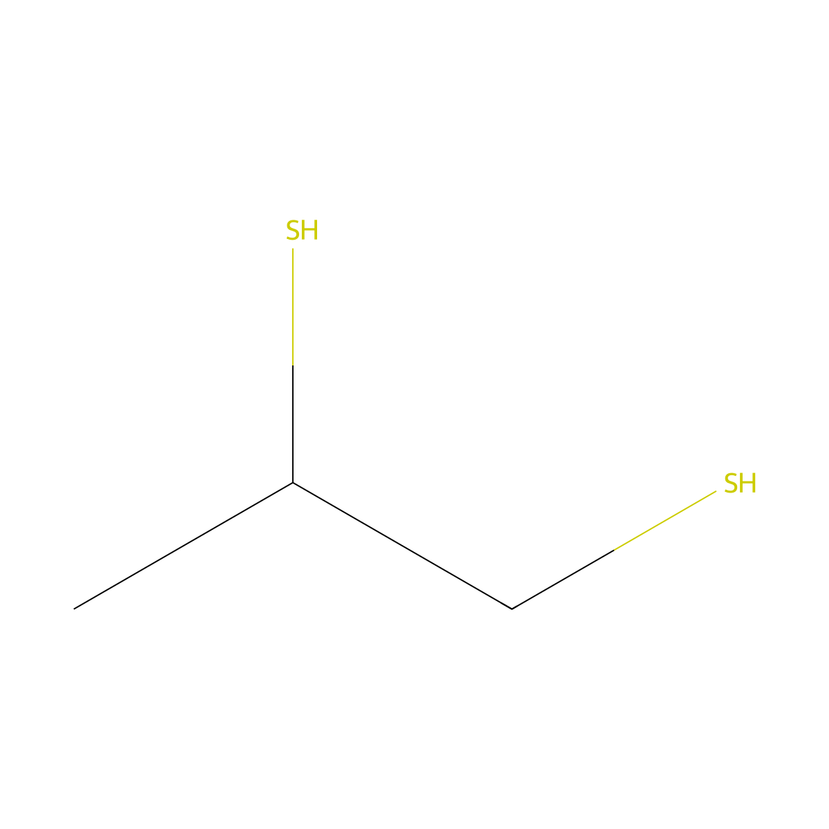 2,3-Dimercaptopropane molecular structure, CAS 814-67-5