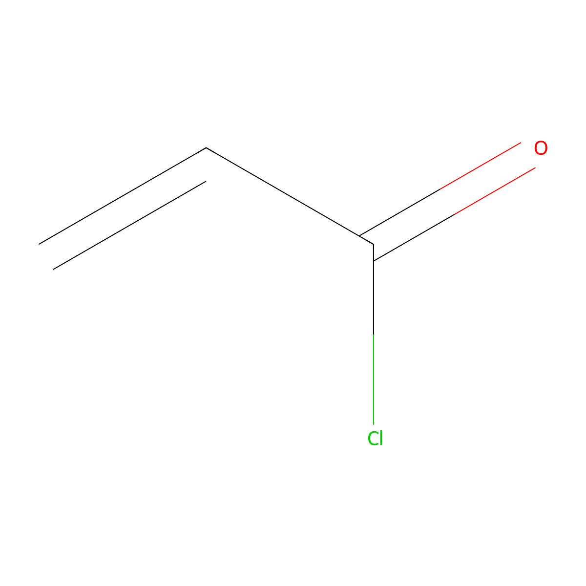 Acryloyl chloride molecular structure, CAS 814-68-6