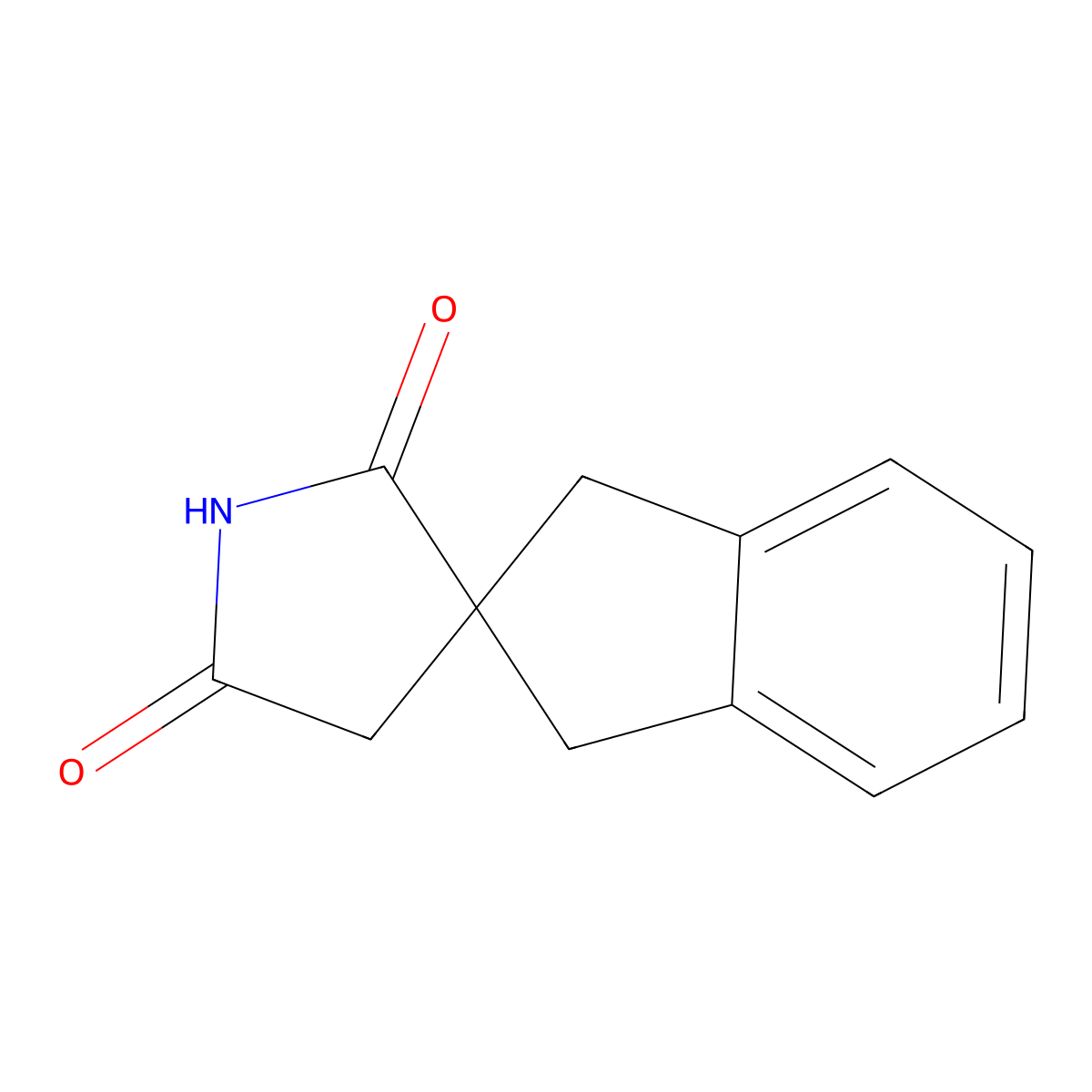 1,3-Dihydrospiro[indene-2,3'-pyrrolidine]-2',5'-dione molecular structure, CAS 81402-21-3