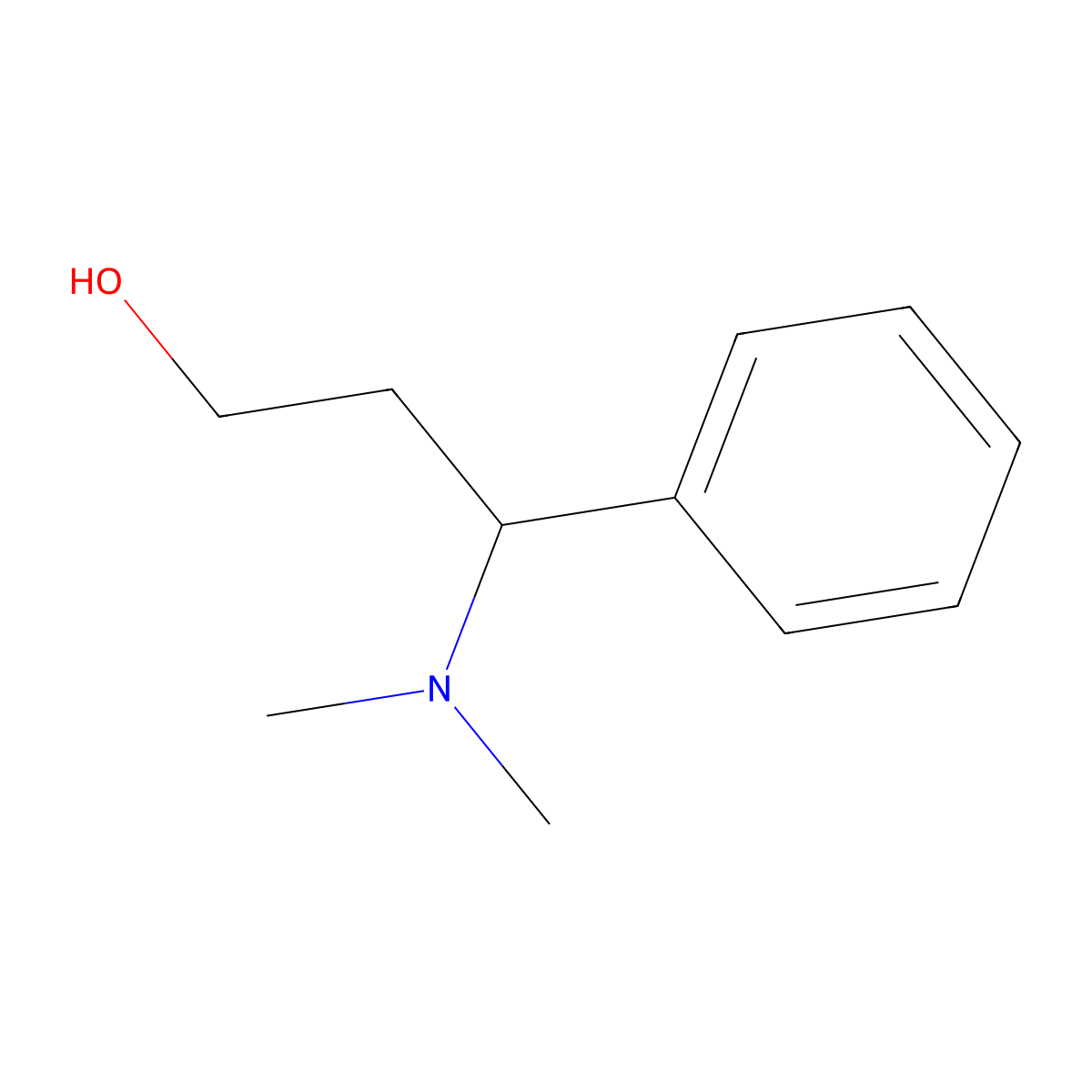 3-(Dimethylamino)-3-phenylpropan-1-ol molecular structure, CAS 81402-52-0