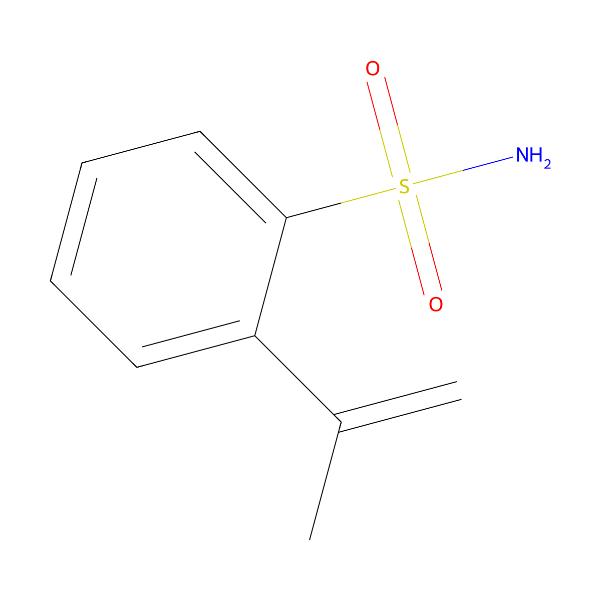 2-(Prop-1-en-2-yl)benzene-1-sulfonamide molecular structure, CAS 81403-45-4